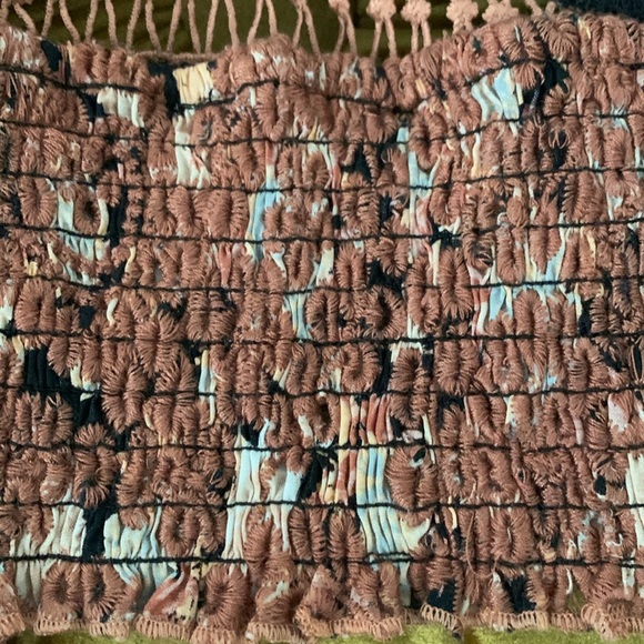 Free People Intimately Lace Bralette Floral Pink Brown Boho Hippie - Picture 7 of 7